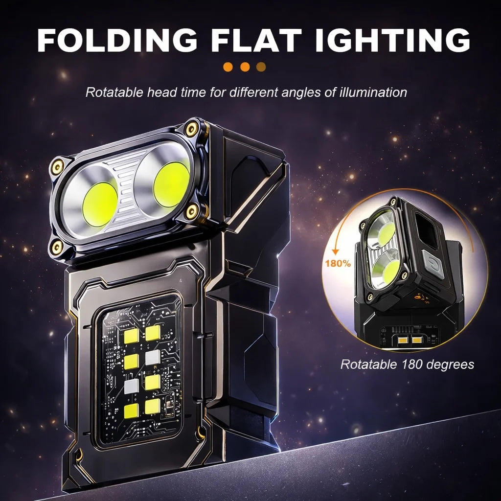 Mini LED Flashlight - Rechargeable, Magnetic, 3 Hour Battery