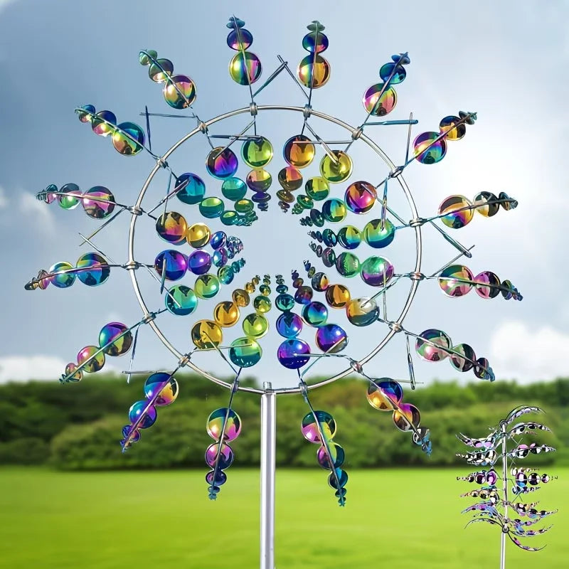 Rainbow Metal Windmill