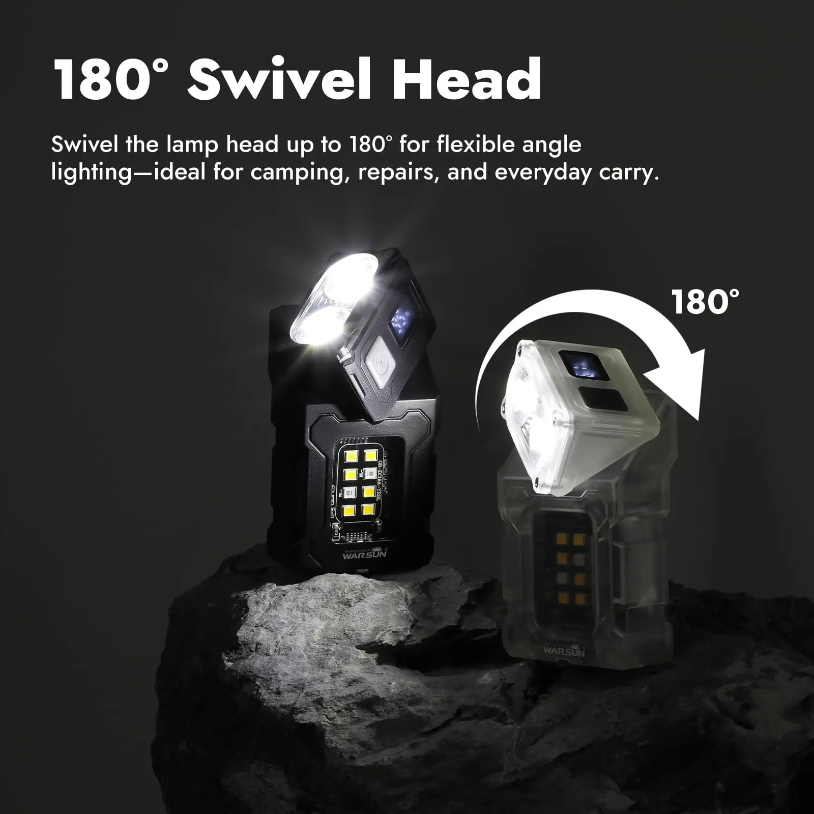 Mini LED Flashlight - Rechargeable, Magnetic, 3 Hour Battery